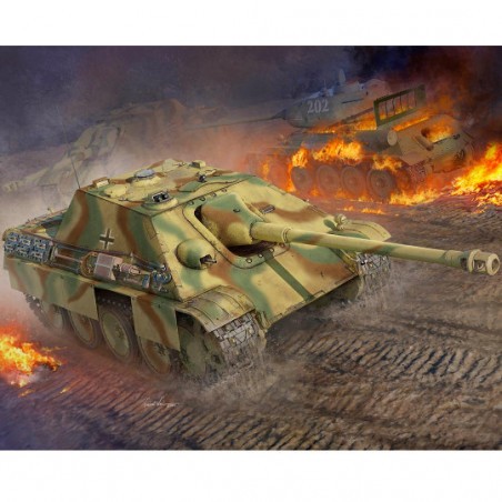  Maquette plastique de char Allemand Sd.Kfz 173 Jagdpanther dernière version 1:16