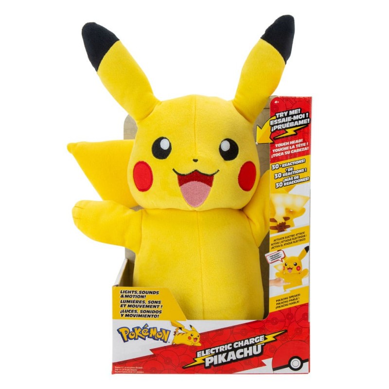 Jazwares Pokémon peluche Pikachu 28 cm chez 1001hobbies (Réf.2365)