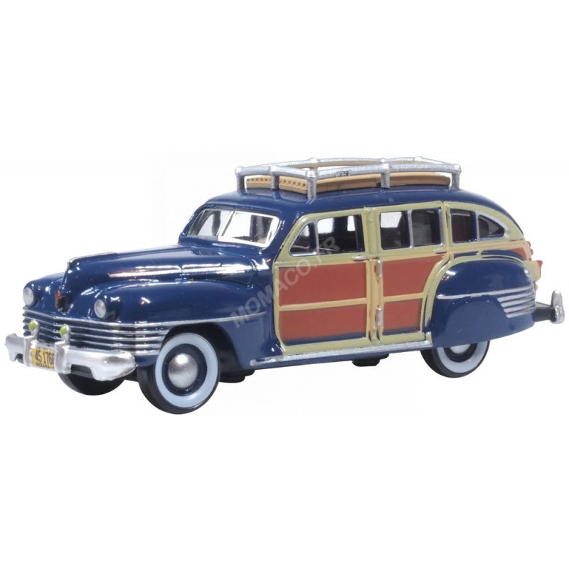 Miniature CHRYSLER T AND C WOODY WAGON 1942 BLEUE