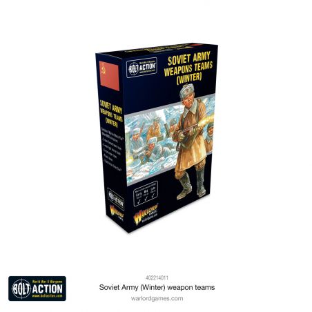 Extension et figurine pour jeux de figurines Soviet Army (Winter) Weapons Teams