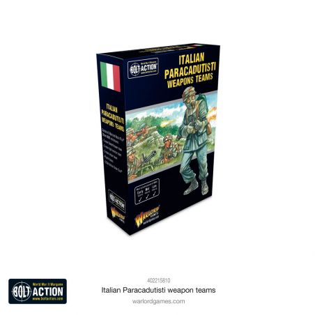 Extension et figurine pour jeux de figurines Italian Paracadutisti Weapons Teams