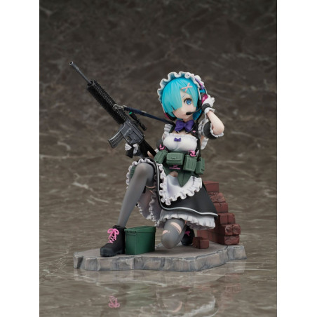 Figurine Re:Zero Starting Life in Another World 1/7 Rem Military Ver. 16 cm