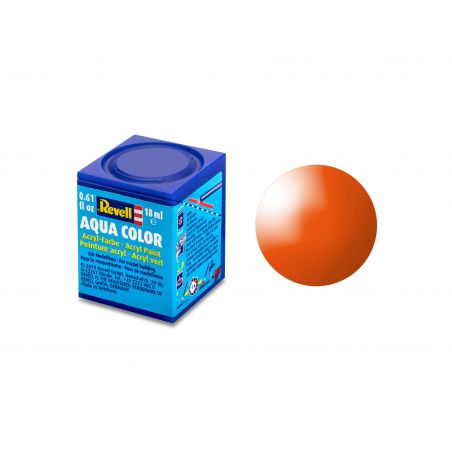 Peinture Acrylique Aqua Orange Brillant - 18ml 30