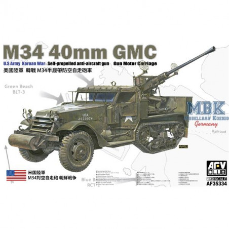 Maquette M34 40mm Gun Motor Carriage "Korean War"