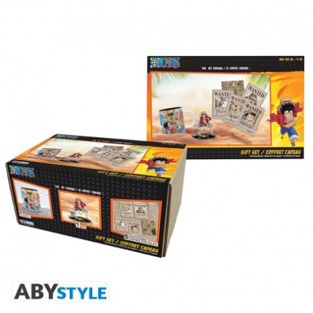  ONE PIECE - Pck Mug320ml + Acryl® + Cartes postales "Luffy"