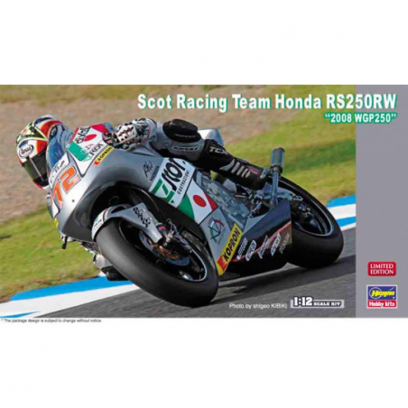  Maquette plastique de moto Team Honda RS250RW "2008 WGP 250" 1:12