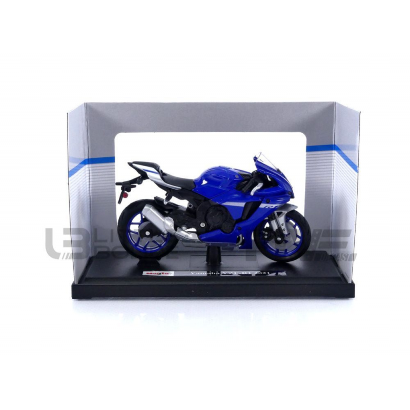 Miniature moto Maisto YAMAHA YZF-R1 - 2021 chez 1001hobbies (Réf.20-21837BL)