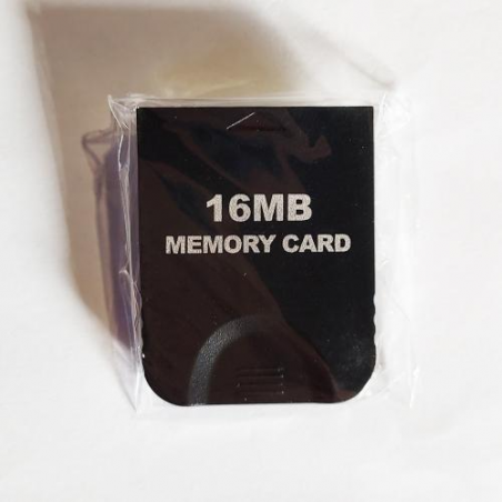 Carte mémoire GC/Wii 16 MB/251 blocs Noire (en sachet)