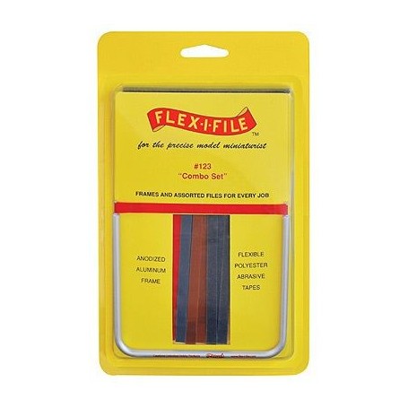  1 Anodized Aluminum Frame et 17 Assorted Abrasive Refill Tapes