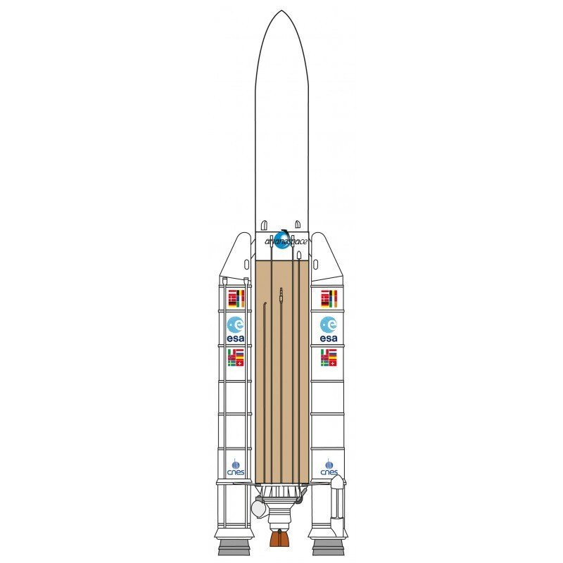 Maquette spatiale Ariane 5 1/125