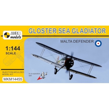 Maquette avion Gloster Sea Gladiator 'Malta Defender' (décalcomanies RAF, FAA)